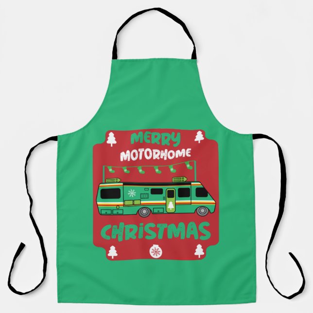 Happy RV Motorhom Xmas  Apron (Front)
