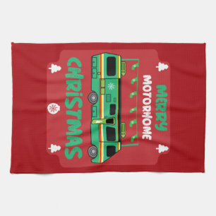 Happy RV Motorhom Xmas  Tea Towel