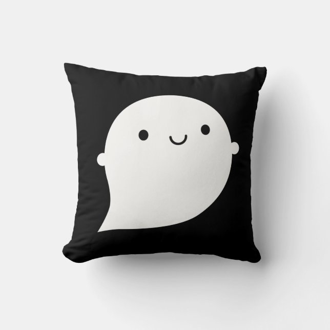 Happy & Sad Ghost Cushion (Front)