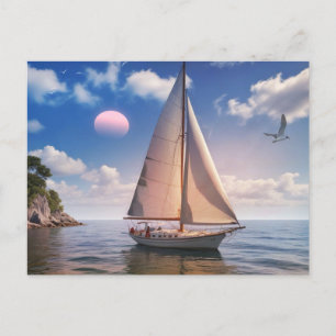 Happy Sailing Postcard