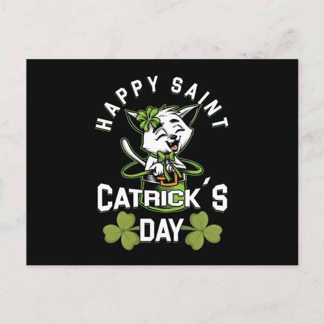 Happy Saint Catrick Irish St Patricks Day Gift Postcard (Front)
