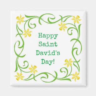Happy Saint David's Day Magnet