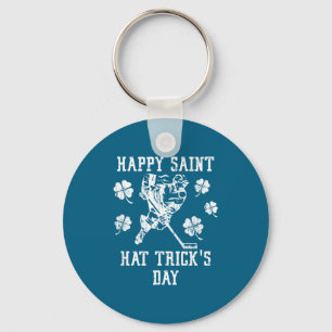 Happy Saint Hat Trick's Day St Patricks Day Funny  Key Ring