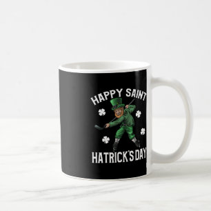 Happy Saint Hatricks Day St Patrick's Day Hockey L Coffee Mug