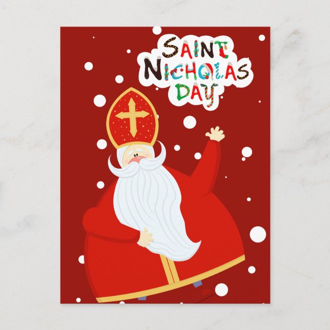 Happy Saint Nicholas Day  Postcard (Front)