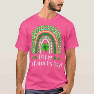 Happy Saint Patricks Day 2021 Rainbow Shamrock T-Shirt