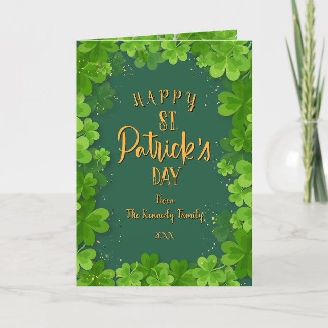 Happy Saint Patrick's Day Card (Front)