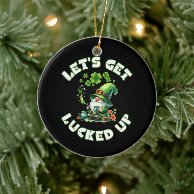 happy saint patrick's day ceramic tree decoration (Tree)