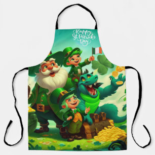 Happy Saint Patrick's Day colorful Apron