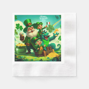 Happy Saint Patrick's Day colourful Napkin