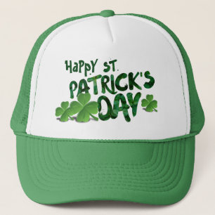 Happy Saint Patrick's Day Green Trucker Hat