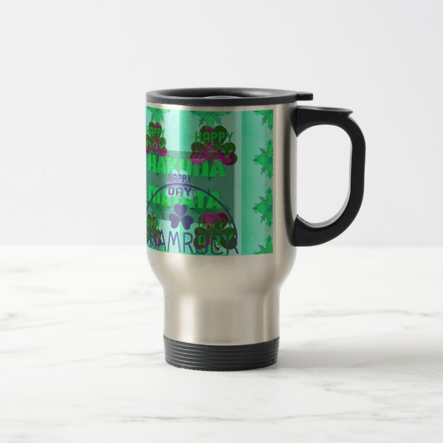 Happy Saint Patrick's Day Hakuna Matata Travel Mug (Right)