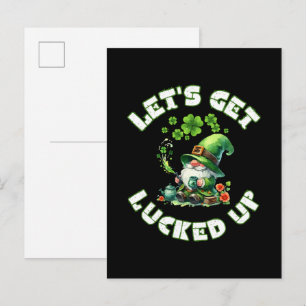 happy saint patrick's day invitation postcard