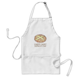 Happy Saint Patrick's Day Irish Soda Bread Loaf Standard Apron