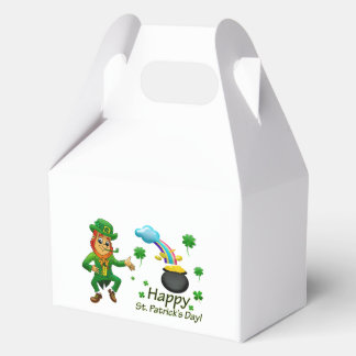 Happy Saint Patrick's Day Leprechaun Rainbow  Favour Box