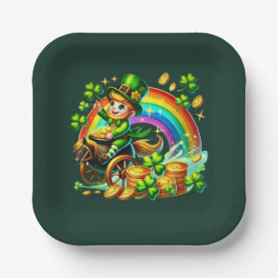 Happy Saint Patrick's Day party Paper Plate