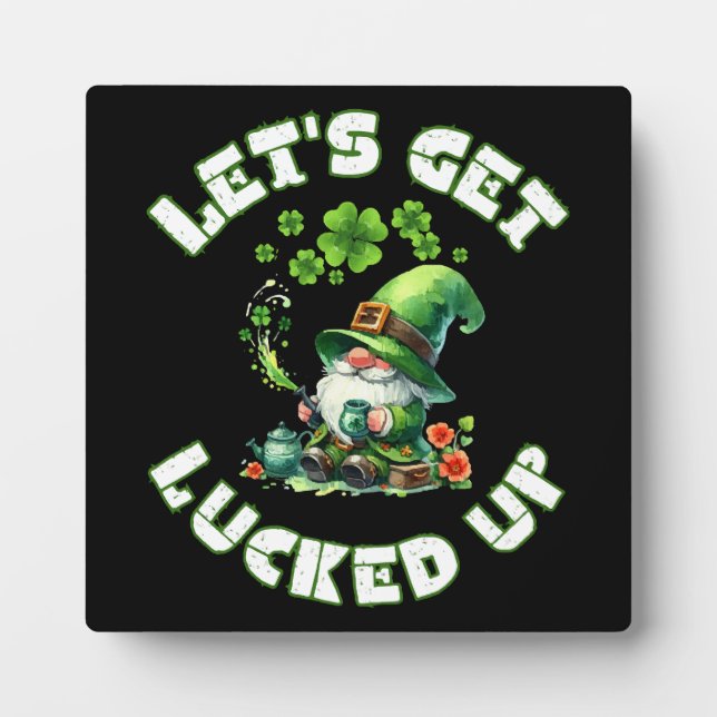 happy saint patrick's day plaque (Front)