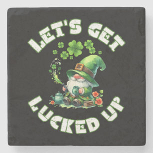 happy saint patrick's day  stone coaster