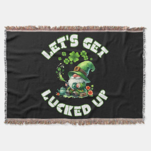 happy saint patrick's day throw blanket