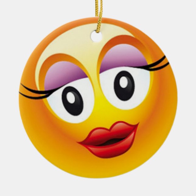 Happy Sally Joy Ceramic Tree Decoration (Front)