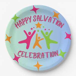 Happy Salvation Celebration-Christian Kids Plate