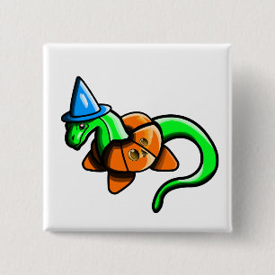 Happy Samhain!! 15 Cm Square Badge
