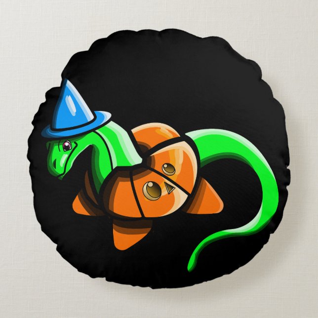 Happy Samhain!! Round Cushion (Front)