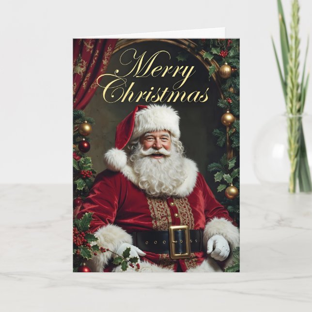 Happy Santa Christmas Card (Front)
