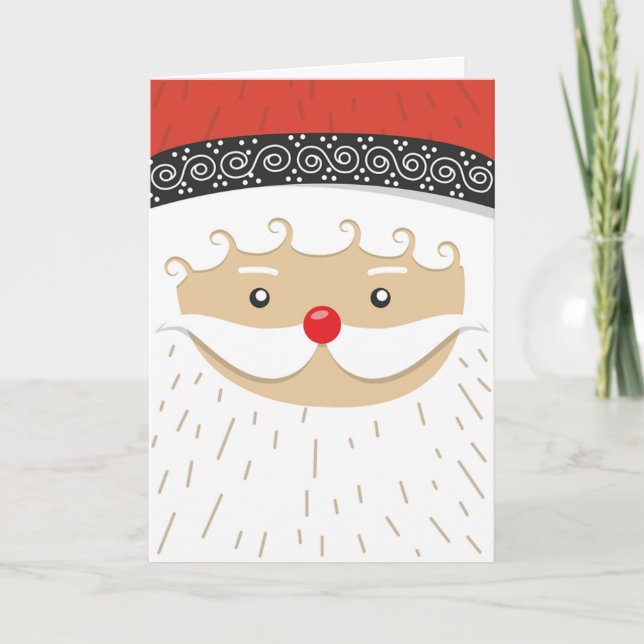 Happy Santa Christmas Card  (Front)