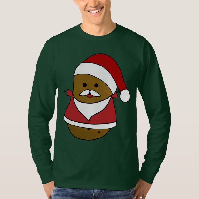 Happy Santa Christmas Potato T-Shirt (Front)