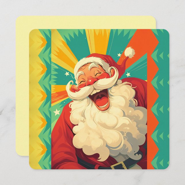 Happy Santa Claus  Card (Fun Santa Claus Postcard!)