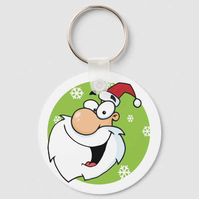 Happy Santa Clause T-shirts and Gifts Key Ring (Front)
