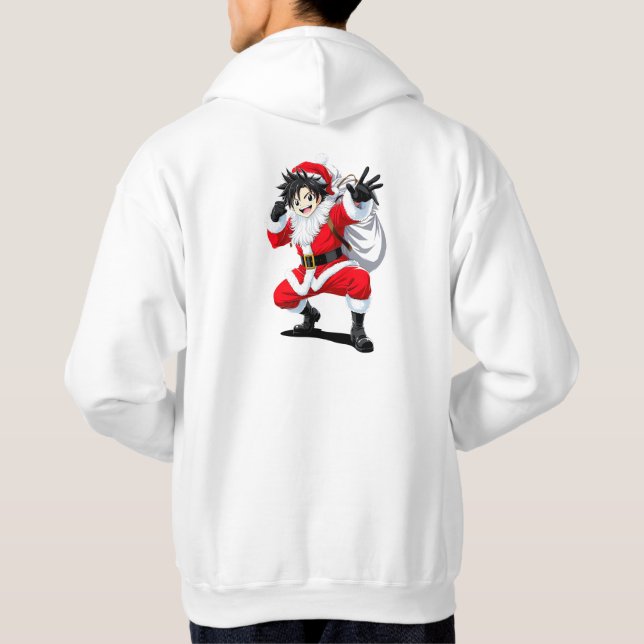 Happy Santa Design  Hoodie (Back)