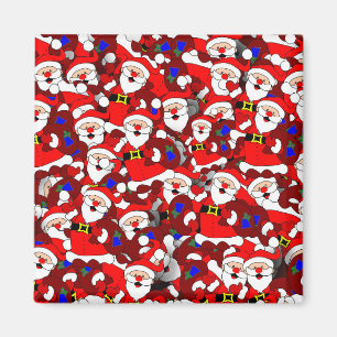 happy santa magnet