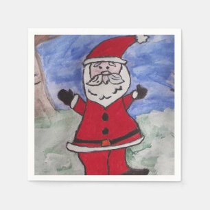 Happy Santa Napkin