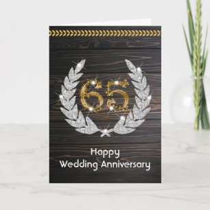 Happy Sapphire 65th Wedding Anniversary  Card