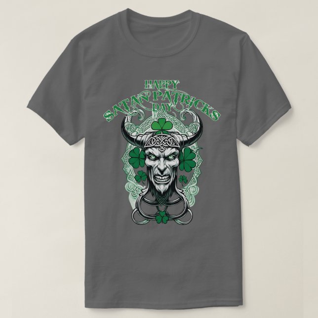 Happy Satan Patricks Day T-Shirt (Design Front)