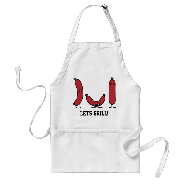 Happy Sausage family apron. Standard Apron (Front)