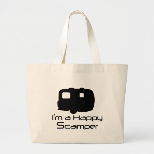 Happy Scamper Fun Stuff! Large Tote Bag