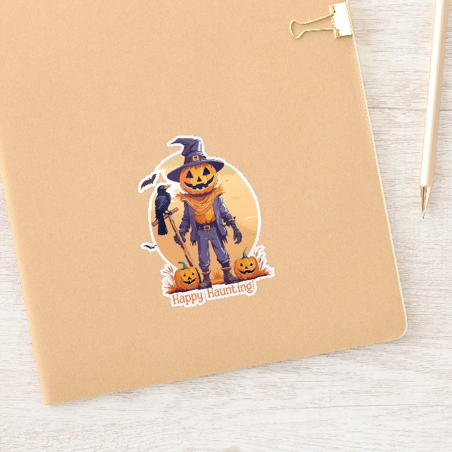 Happy Scarecrow Jack-o'-Lantern (Notebook)