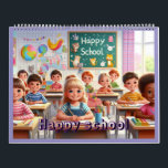 Happy school calendar<br><div class="desc">Happy school,  calendar for kids</div>