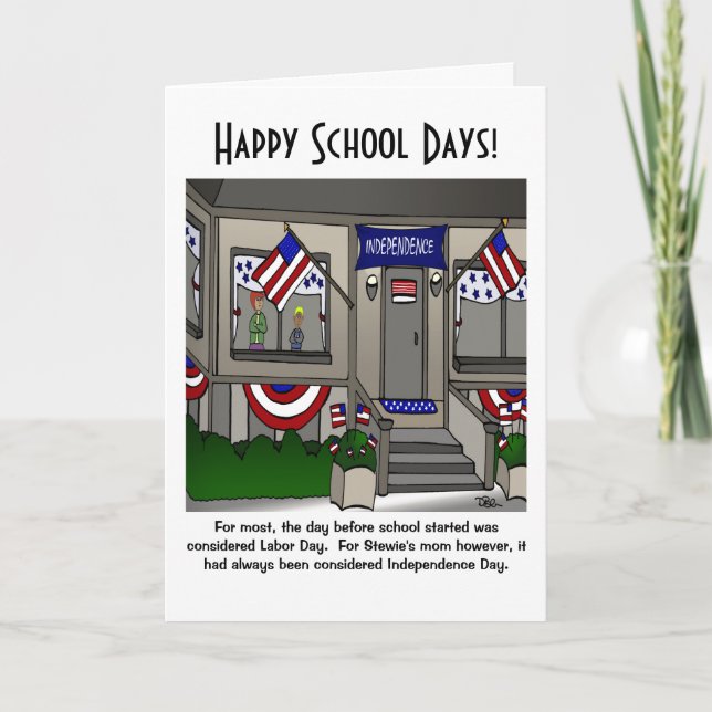 Happy School Days Greeting Card (Front)