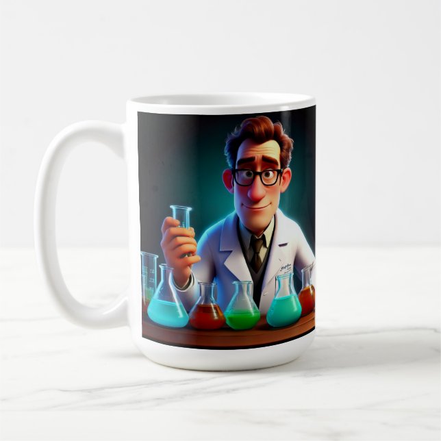 Happy Scientist Birthday Coffee Mug (Left)
