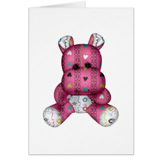 happy scribble hearts hippo