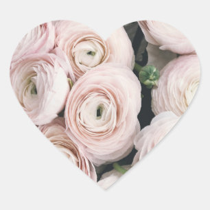 HAPPY SEED ROSE Heart Stickers, SMALL, 1½ inch Sticker