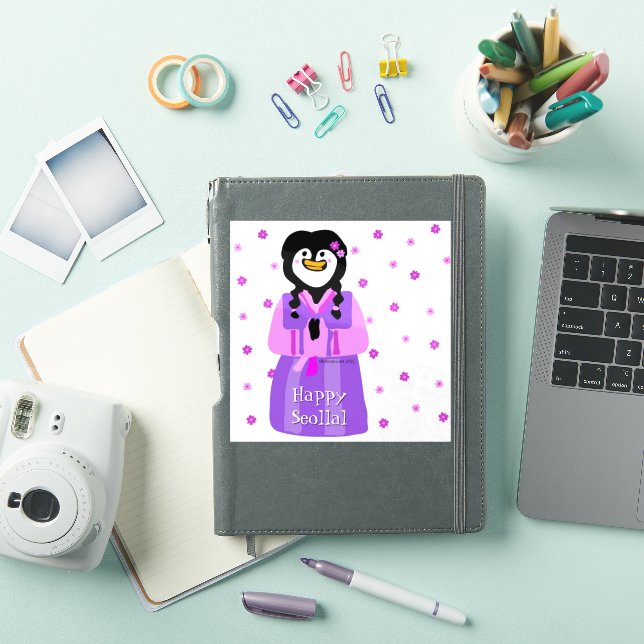Happy Seollal Penguin (iPad Cover)