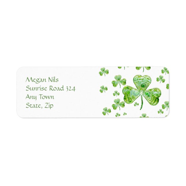 Happy Shamrocks Address Label (Front)