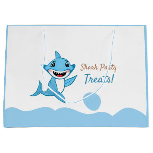 Happy Shark Family  Large Gift Bag