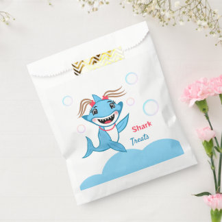 Happy Shark Family Thank You Favour Bags