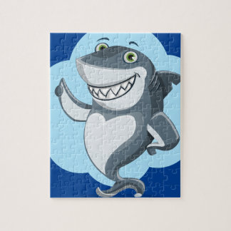 Happy shark jigsaw puzzle